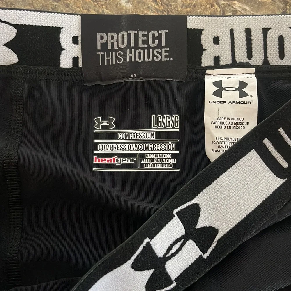 Under Armor LG Black NWOT Protect this House Compression Shorts - Picture 4 of 6
